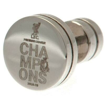 Official Liverpool F.C. Premier League Champions Stainless Steel Crest Stud Earring