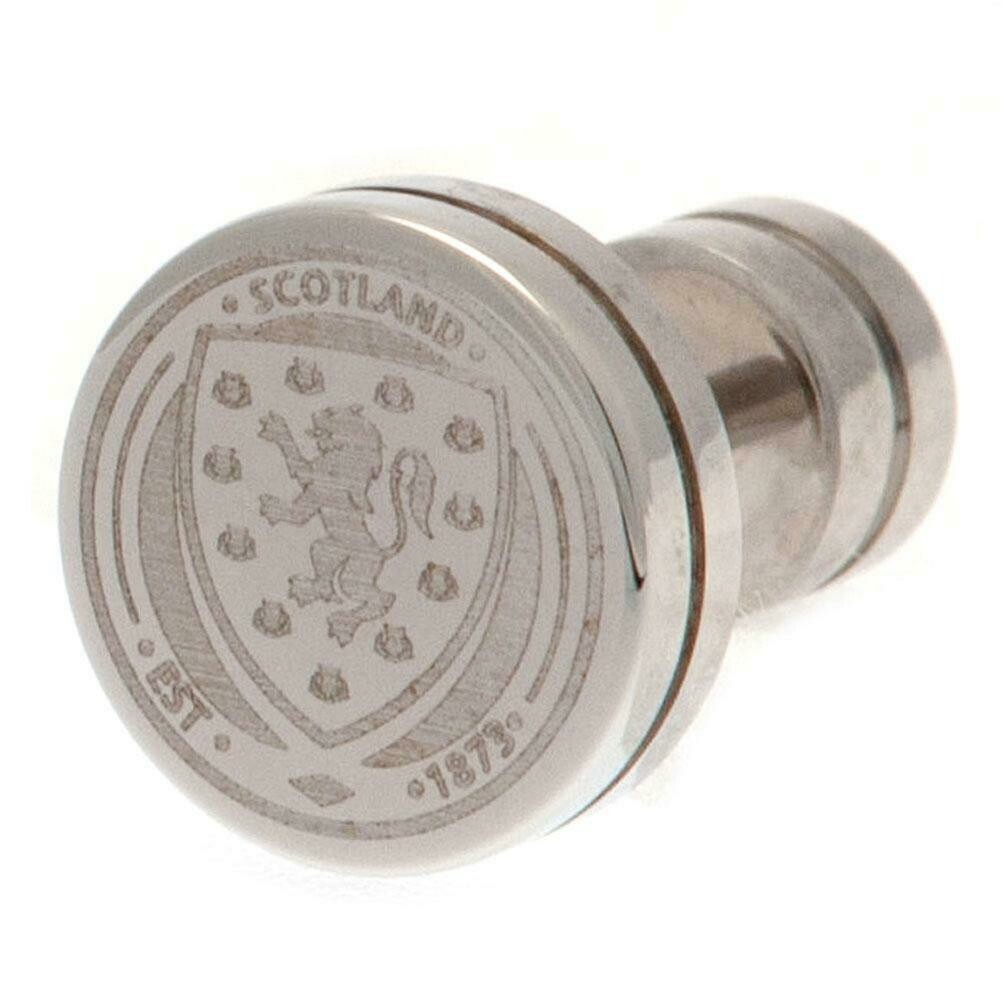 Official Scotland Stainless Steel Crest Stud Earring