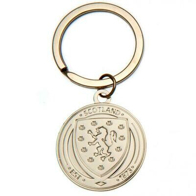 Official Scotland Silver Plated Key Ring