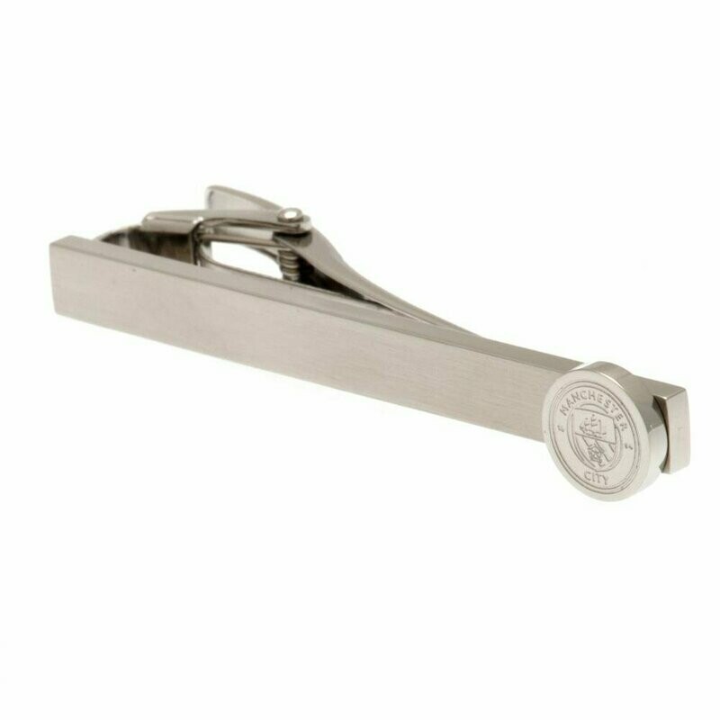 Official Manchester City Stainless Steel Crest Tieslide