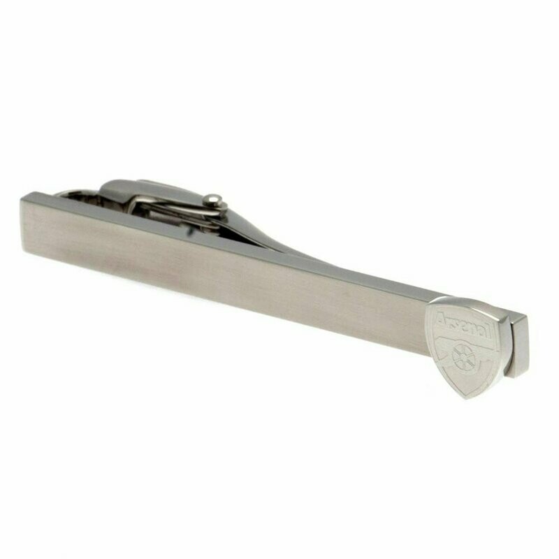 Official Arsenal Stainless Steel Crest Tieslide
