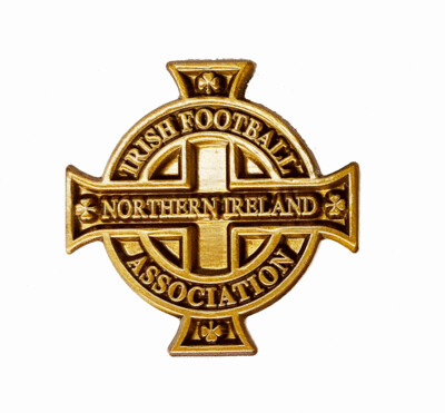 Official Northern Ireland Antique Gold Colour Pin Badge