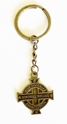 Official Northern Ireland Antique Silver Colour Key Ring
