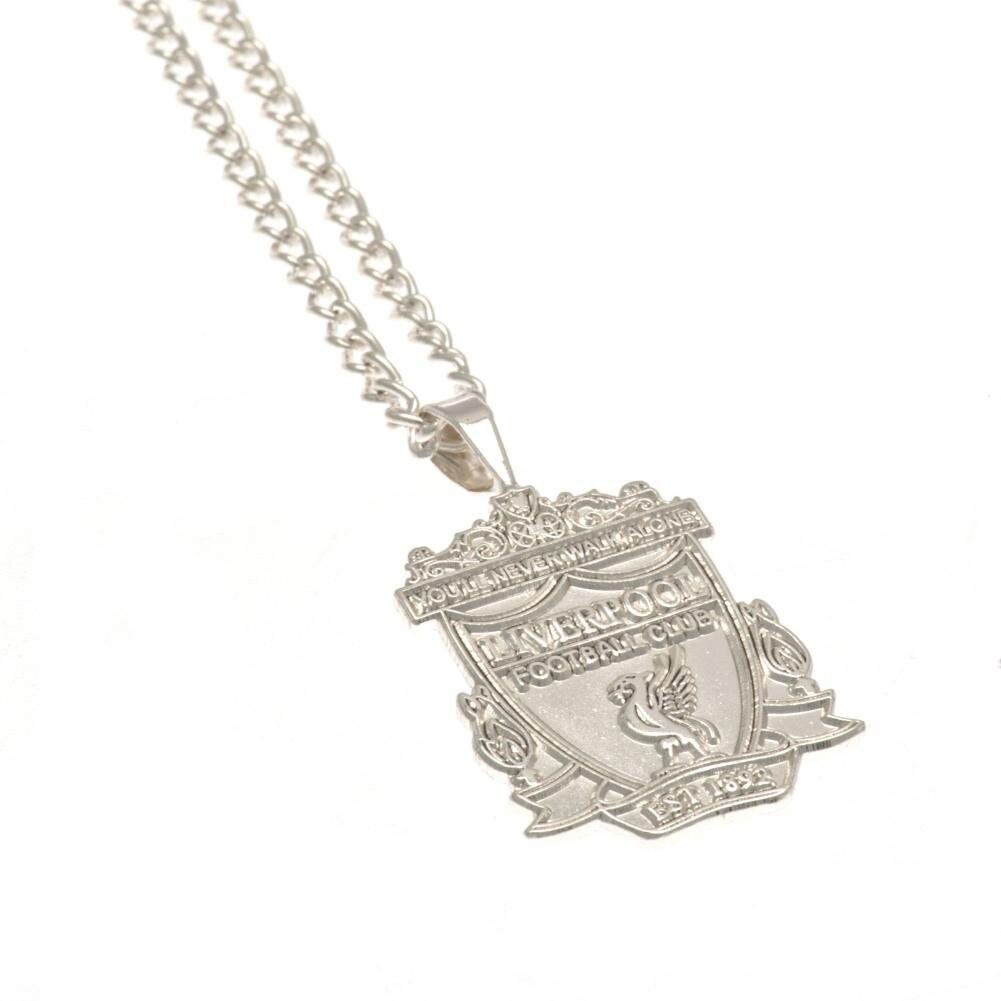 Official Liverpool F.C. Silver Plated Crest Pendant & Chain