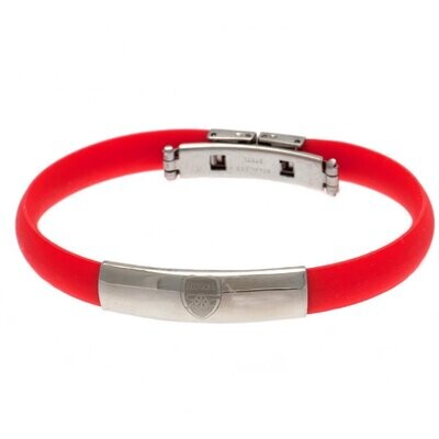 Official Arsenal Stainless Steel/Silicone Crest Bracelet