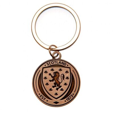 Official Scotland Antique Gold Colour Key Ring