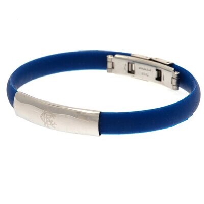 Official Rangers Stainless Steel/Silicone Crest Bracelet