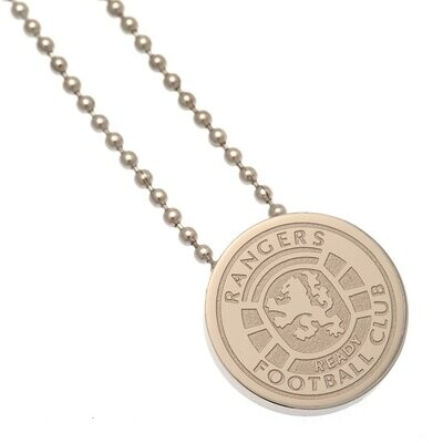 Official Rangers F.C. Stainless Ready Crest Pendant & Chain