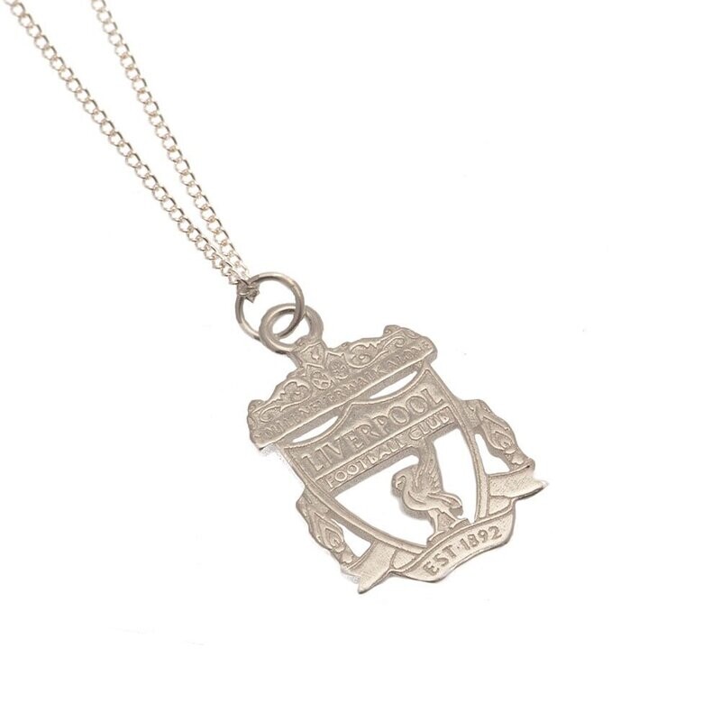 Official Liverpool F.C.  Sterling Silver Crest Pendant & Chain