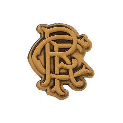 Official Rangers RFC Antique Gold Colour Pin Badge