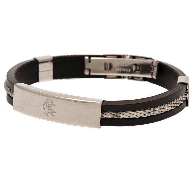 Official Rangers FC Stainless Steel/Silicone  Bracelet