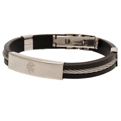 Official Rangers FC Stainless Steel/Silicone Bracelet