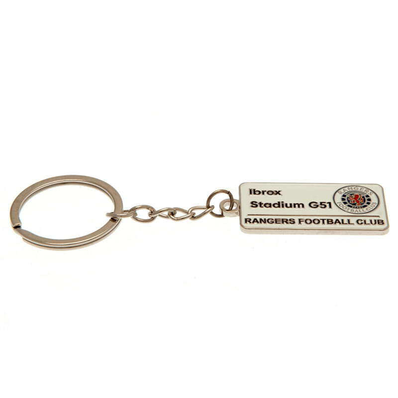 Official Rangers Ibrox Street Sign Keyring