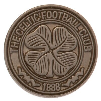 Official Celtic Antique Silver Colour Crest Pin Badge