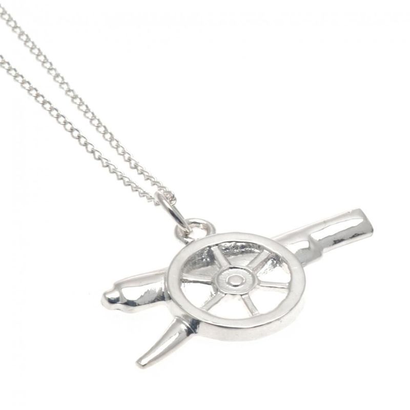 Official Arsenal  Sterling Silver Cannon Pendant  & Chain