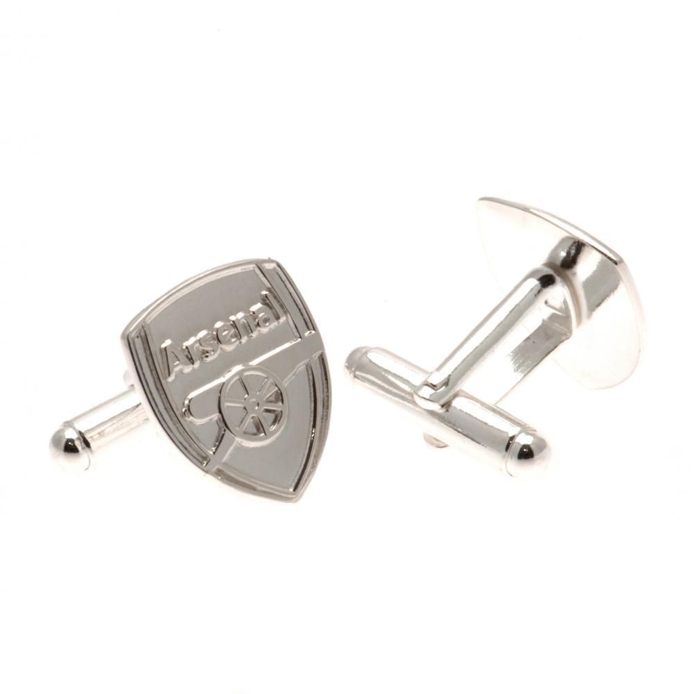Official Arsenal Sterling Silver Crest Cufflinks.