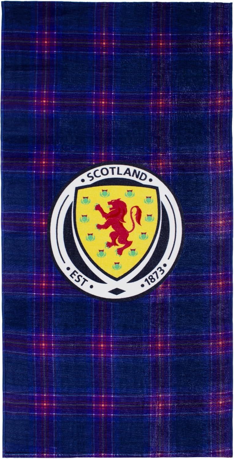 Official Scotland FA Tartan Beach Towel