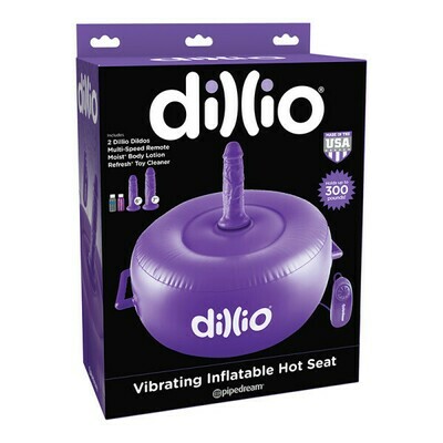 DILLIO - VIBRATING INFLATABLE HOT SEAT - MAUVE