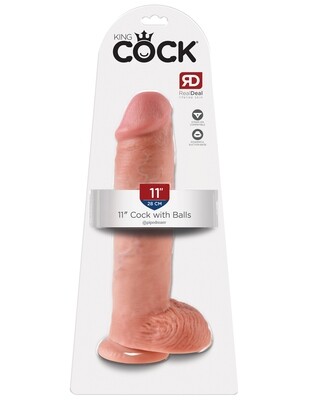 KING COCK 11" AVEC TESTICULES KING COCK 11" AVEC TESTICULES