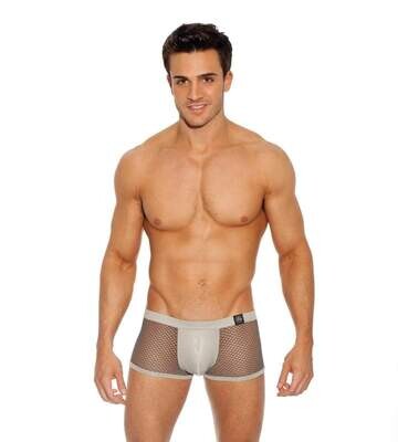 GREGG HOMME BOXER BRIEF BEYOND DOUBT MESH FABRIC PEWTER