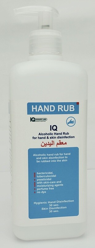 IQ Alcoholic Hand Rub with 85% Alcohol