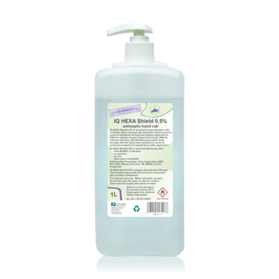 IQ HEXA Shield 0.5%
Antiseptic Hand Rub