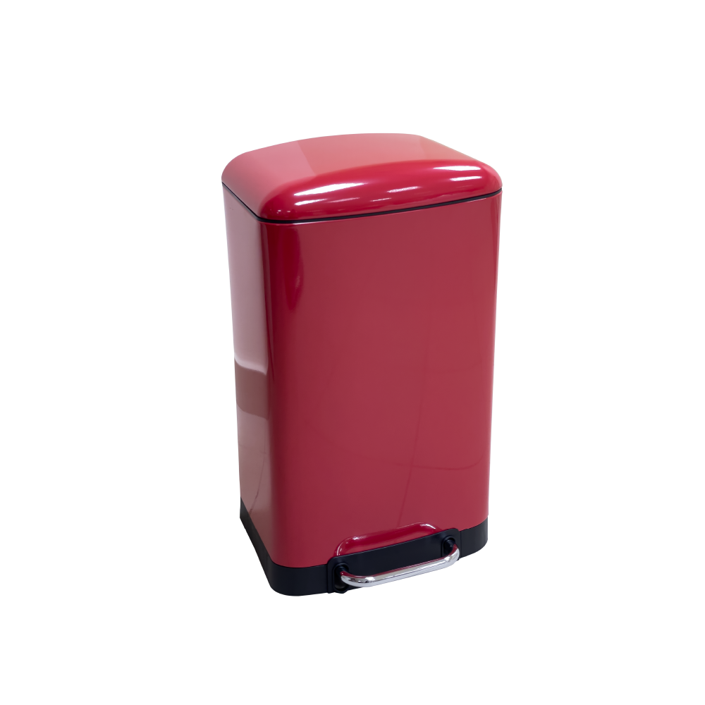Rectangular Steel Waste Bin with Damper 12L/30L