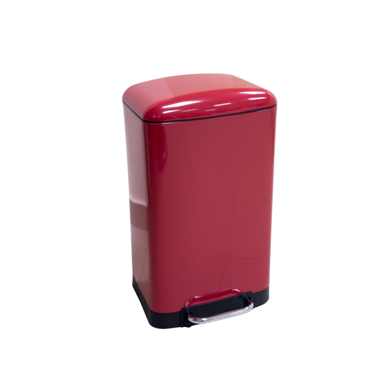 Rectangular Steel Waste Bin with Damper 12L/30L
