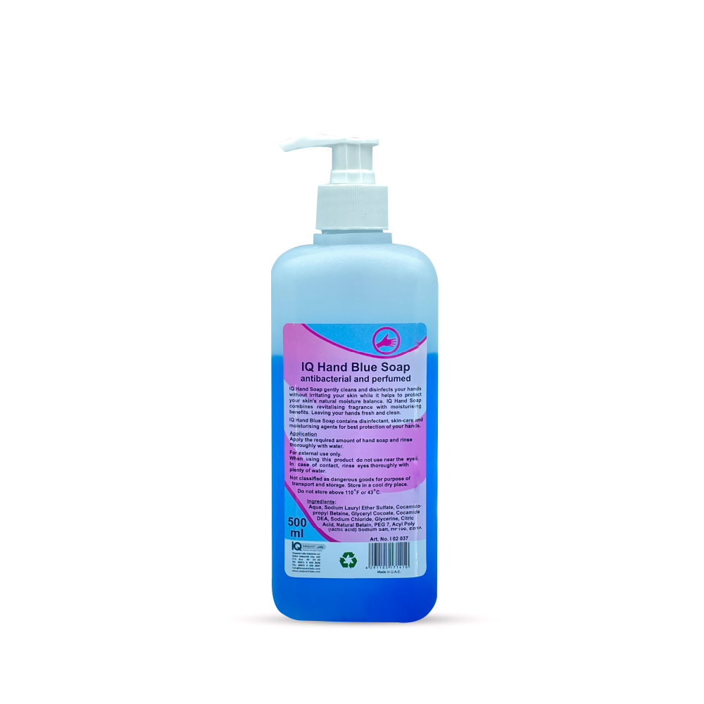 IQ Hand Blue Soap
Antibacterial and perfumed