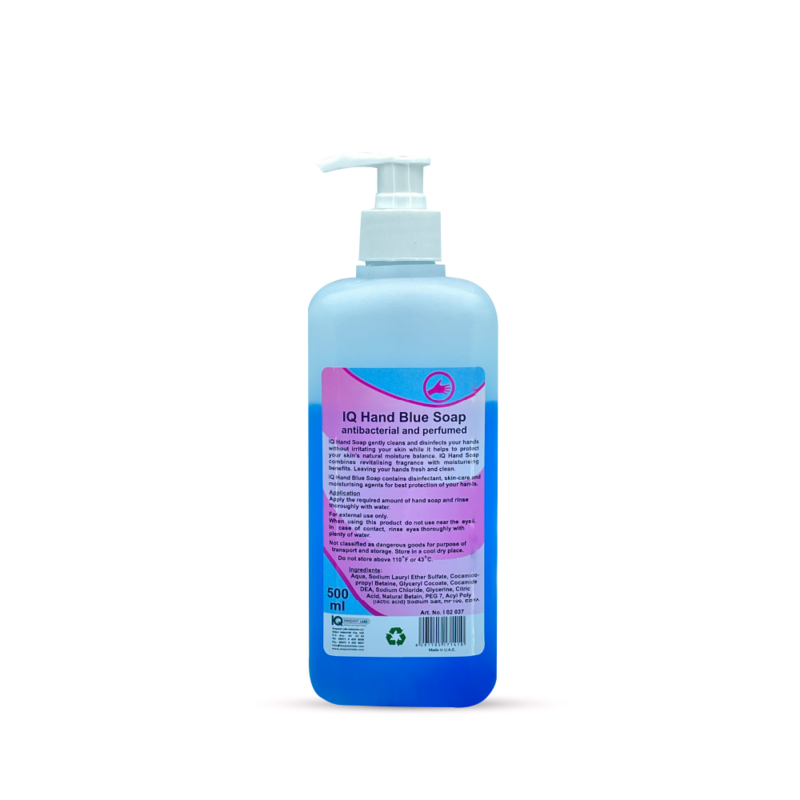 IQ Hand Blue Soap
Antibacterial and perfumed