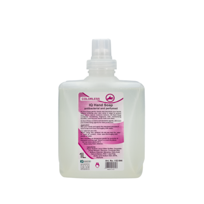 IQ Hand Soap "COLORLESS"
antibacterial and perfumed