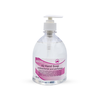 IQ Hand Soap &quot;COLORLESS&quot;
antibacterial and perfumed