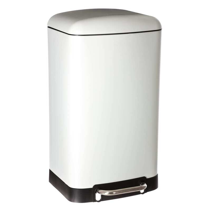 Rectangular Steel Waste Bin with Damper 12L/30L