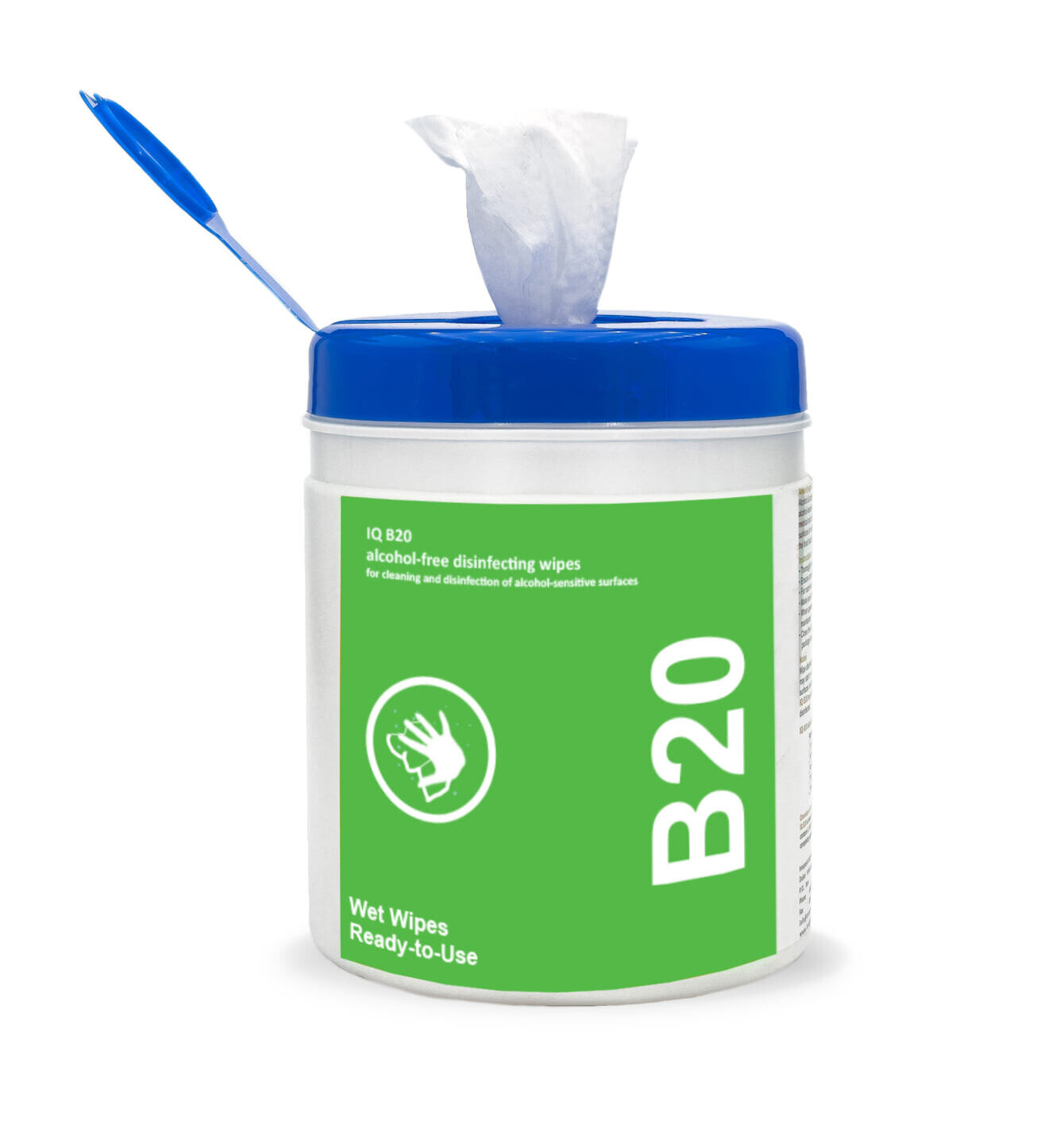 IQ B20 Disinfectant Tub with wipes