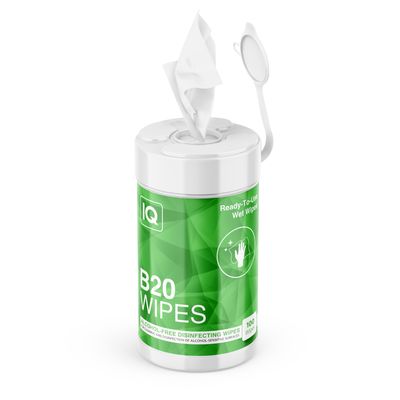 IQ B20 Disinfectant Tub with wipes