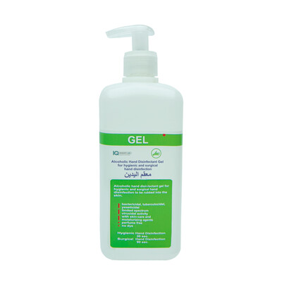 Alcoholic Hand Disinfectant Gel with 70% of alcohol