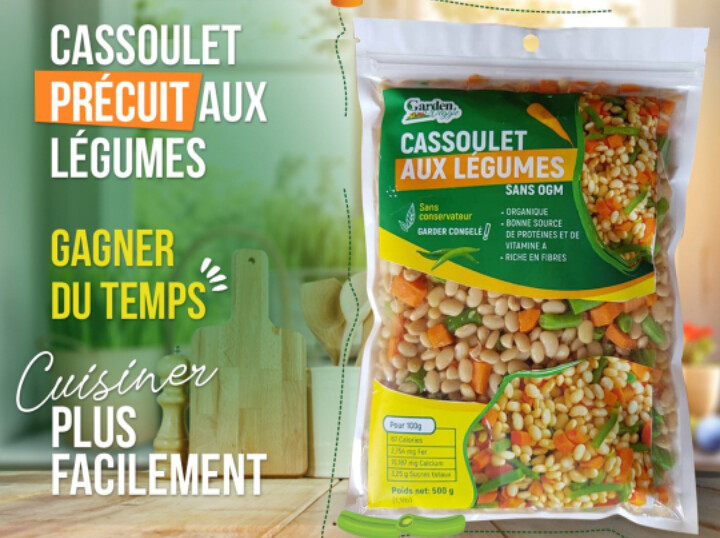 Cassoulet aux légumes précuits congelés