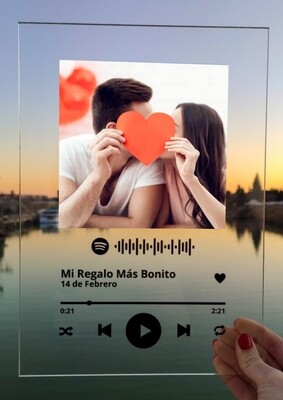 IMPRESIÓN FOTO SPOTIFY SOBRE METACRILATO DE 6mm