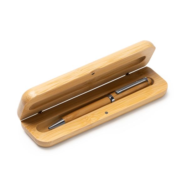 BOLIGRAFO CON ESTUCHE DE MADERA