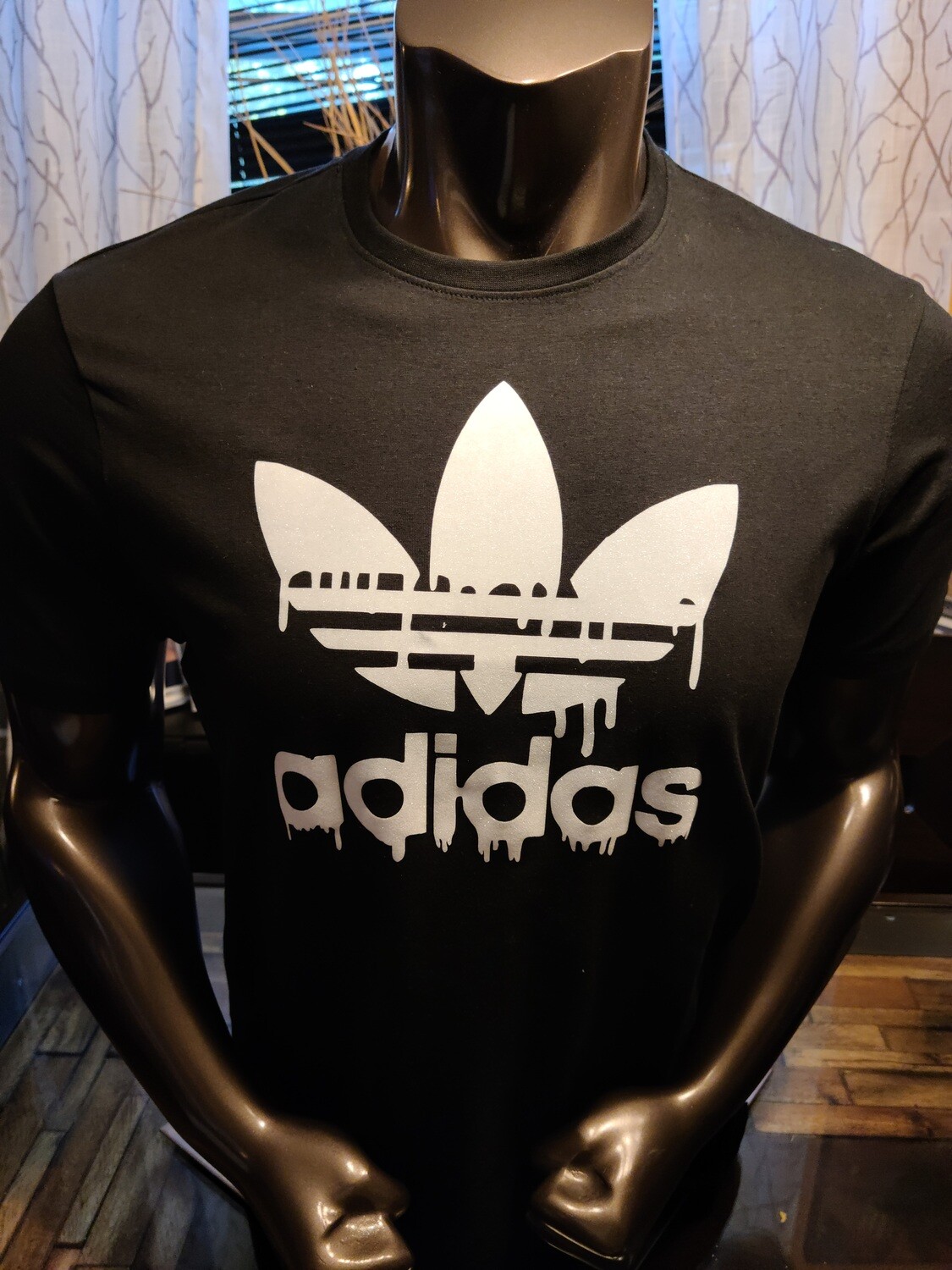 Custom Adidas T-shirt and mask