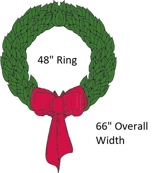 Gigantic: 66" Wreath w/ 48" Ring