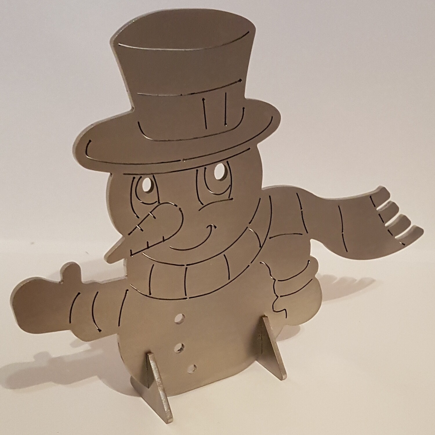 Edelstahl Schneemann
