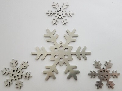Edelstahl Schneeflocke