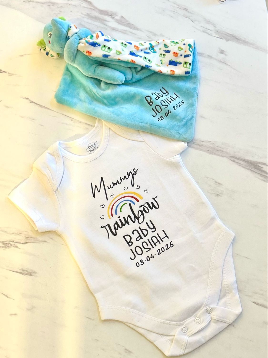 Personalised Baby Vest And Baby Grow
