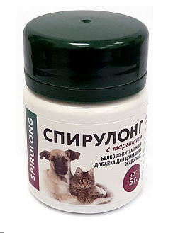 Спирулонг с марганцем - для пожилых собак и кошек, 5 гр.