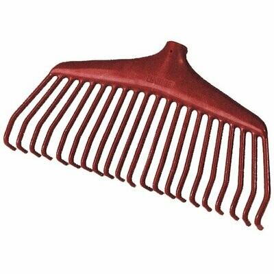 Nylon Lawn Rake without handle Red