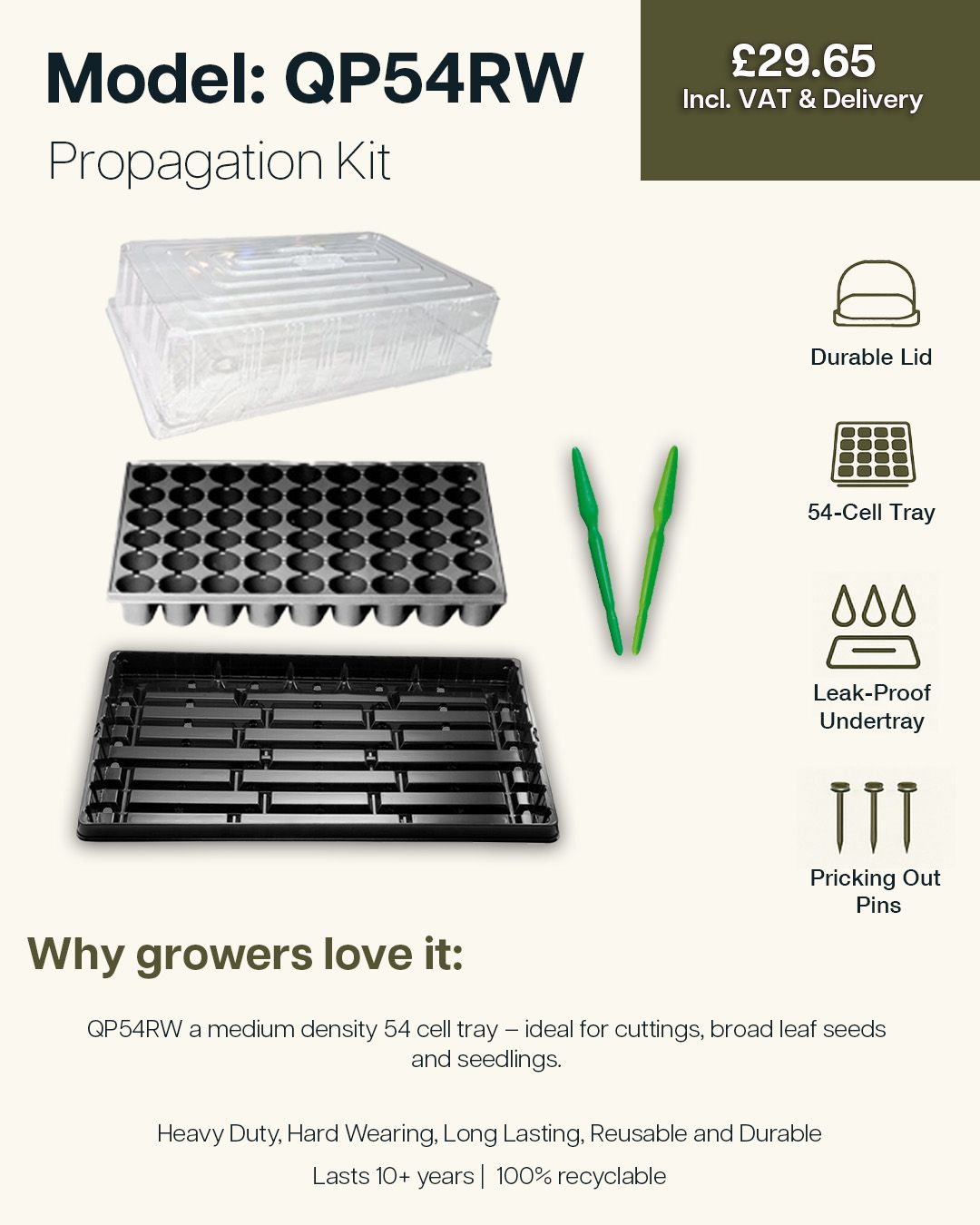 QuickPot Seed Propagator Set - QP54RW