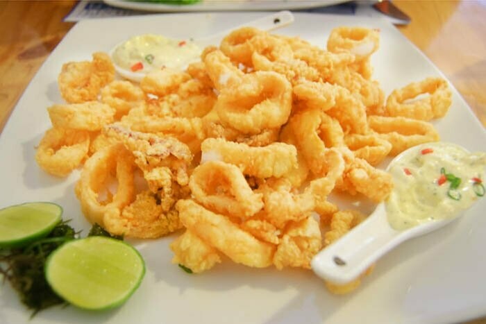 Calamares crocante/tartara del chef