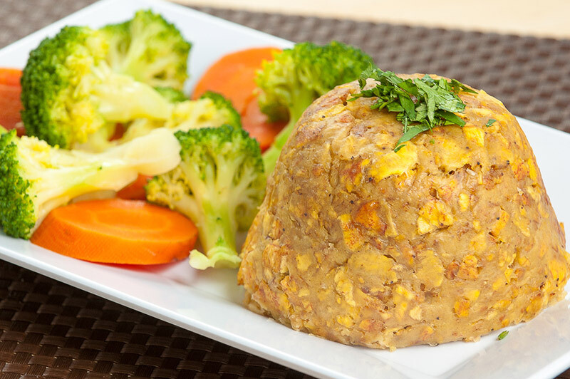 Mofongo Relleno de vegetales