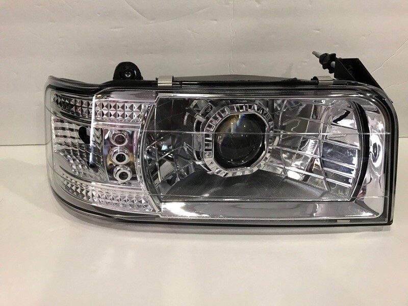92-97 Ford OBS Spyder 2 in 1 Retrofit in Chrome or Black